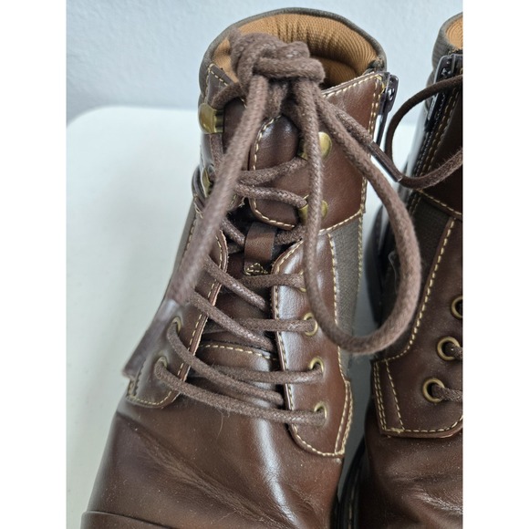 Steve‎ Madden Men\'s Size 11M Faux Leather Classic Chukka Lace Up Boots w/Zipper main image 7